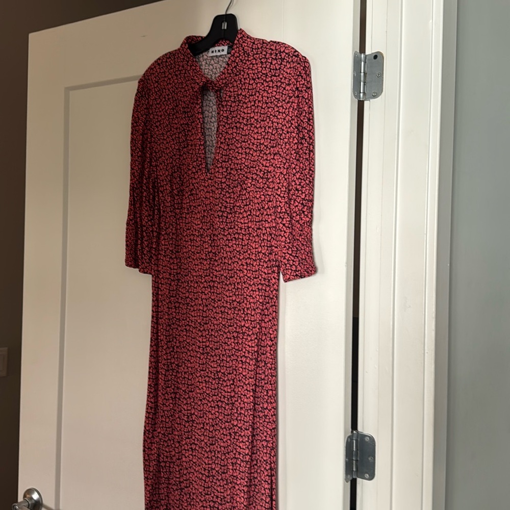 Pink and Black Patterned Skirt